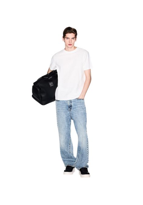 T-shirt slim fit in jacquard di cotone mercerizzato ARMANI EXCHANGE | T-shirt | XM002821 AF10337U0009